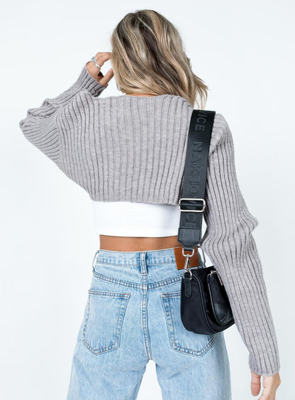 Aytan Bolero Sweater Grey