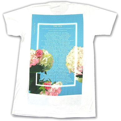 1975 Blue Floral 2016 Fall Tour T-shirt
