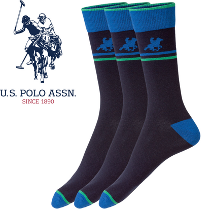 6X Livergy Mens Crew Socks Bulk Pack Navy Green 1 Pack Of 3