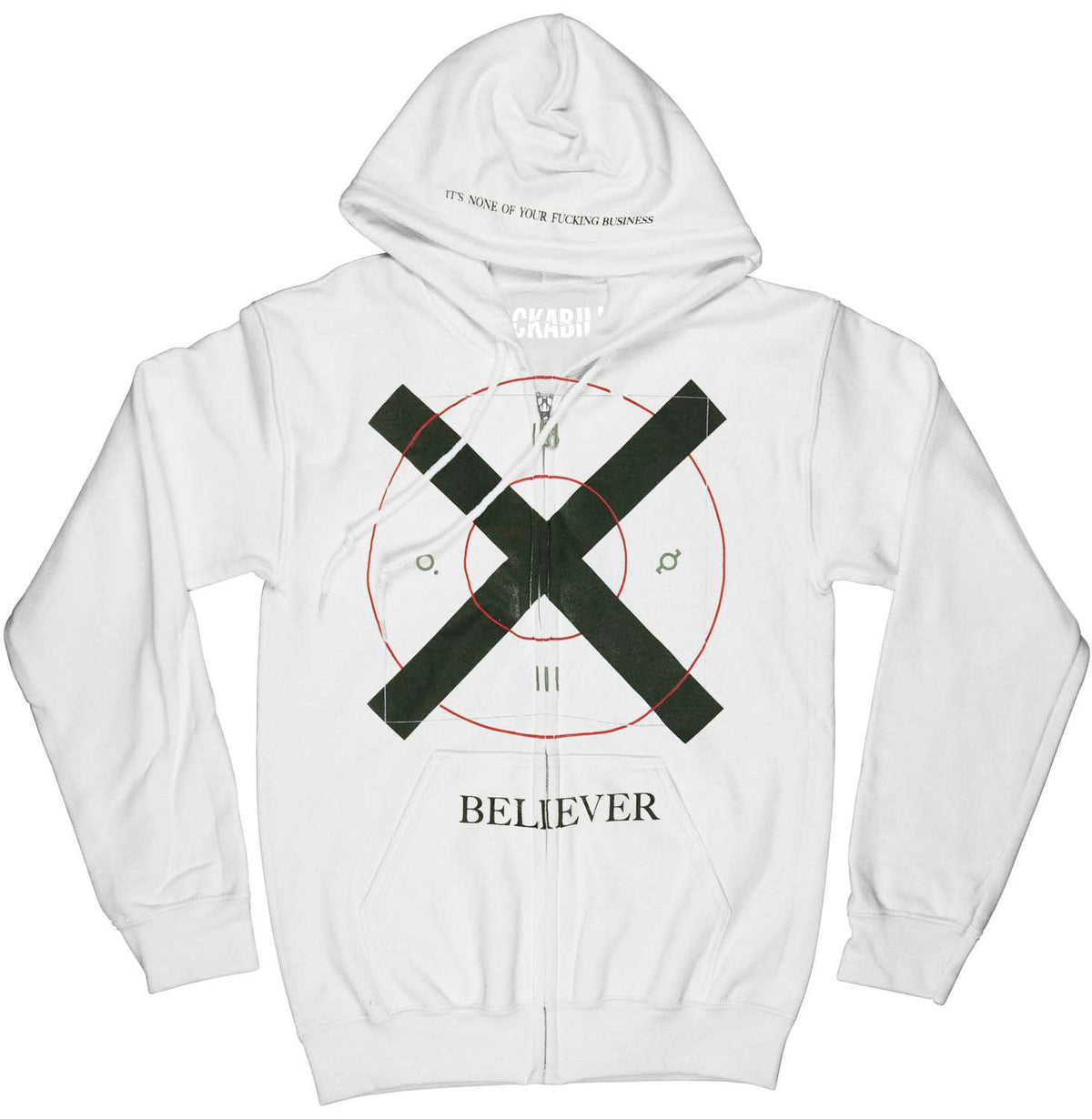 30 Seconds To Mars Zippered Hooded Sweatshirt