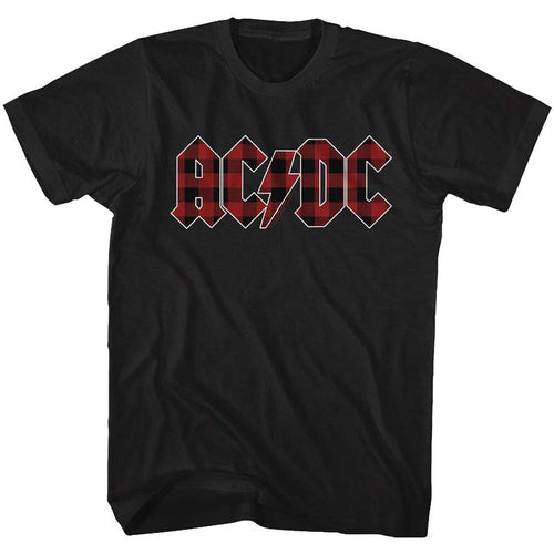 AC/DC Back In Plaid T-shirt