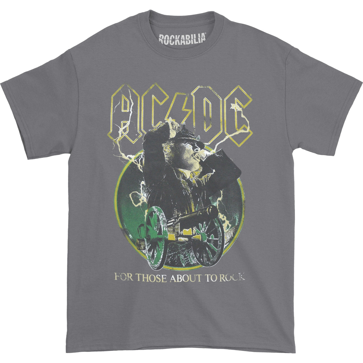 AC/DC About to Rock Charcoal T-shirt