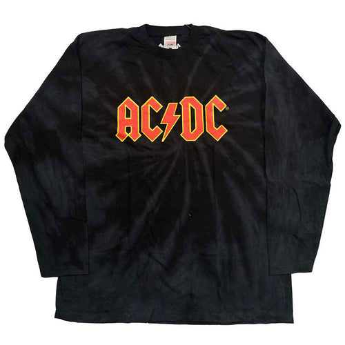 AC/DC Logo (Dip-Dye) Tie Dye  Long Sleeve