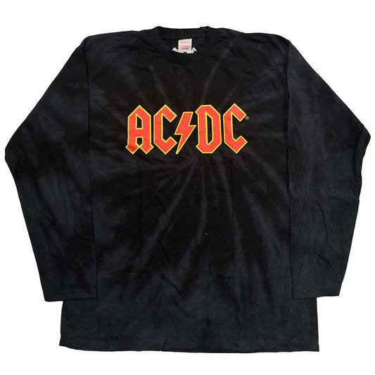 AC/DC Logo (Dip-Dye) Tie Dye  Long Sleeve