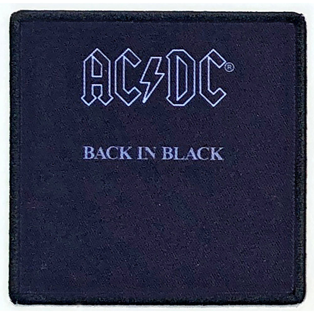 AC/DC Back In Black Woven Patch