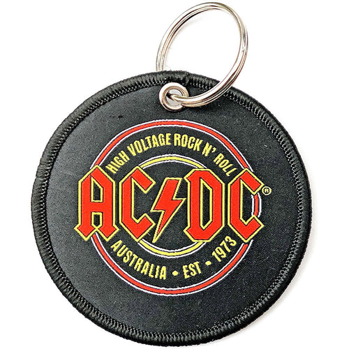 AC/DC Est. 1973 Embroidered Key Chain