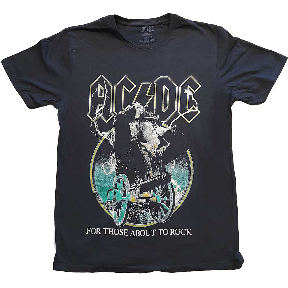 AC/DC For Those About To Rock Yellow Outlines T-shirt