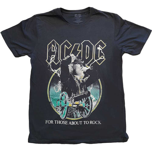 AC/DC For Those About To Rock Yellow Outlines T-shirt