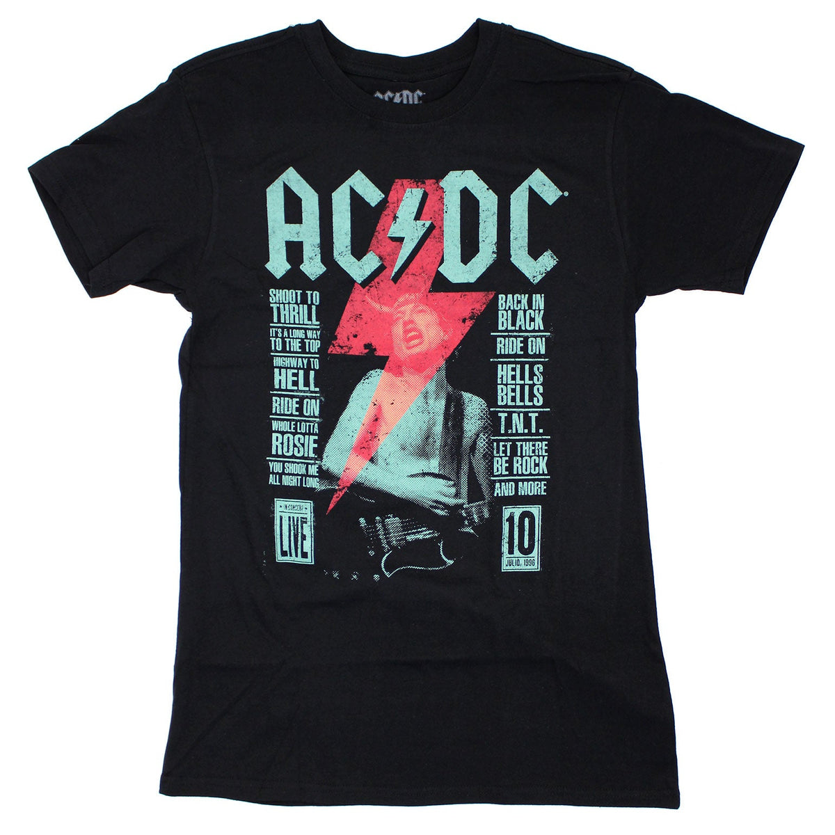 AC/DC Live On Black T-shirt