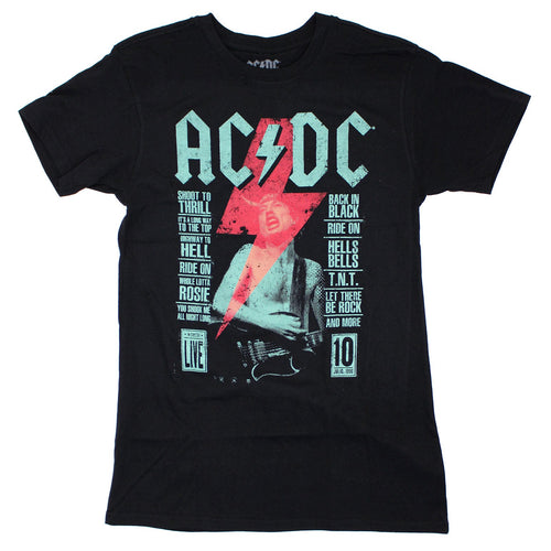 AC/DC Live On Black T-shirt