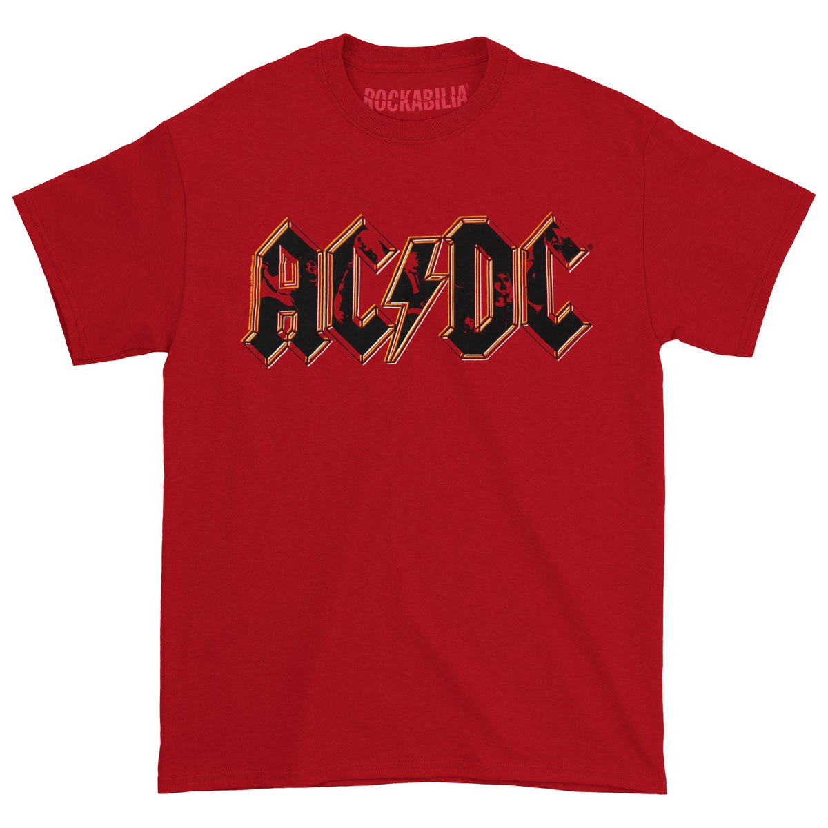 AC/DC Band Silhouettes In Logo T-shirt