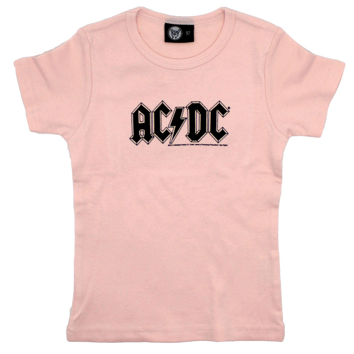 AC/DC Black On Pink Logo Childrens T-shirt