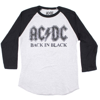 AC/DC Back In Black Scratch Logo Baseball Jersey