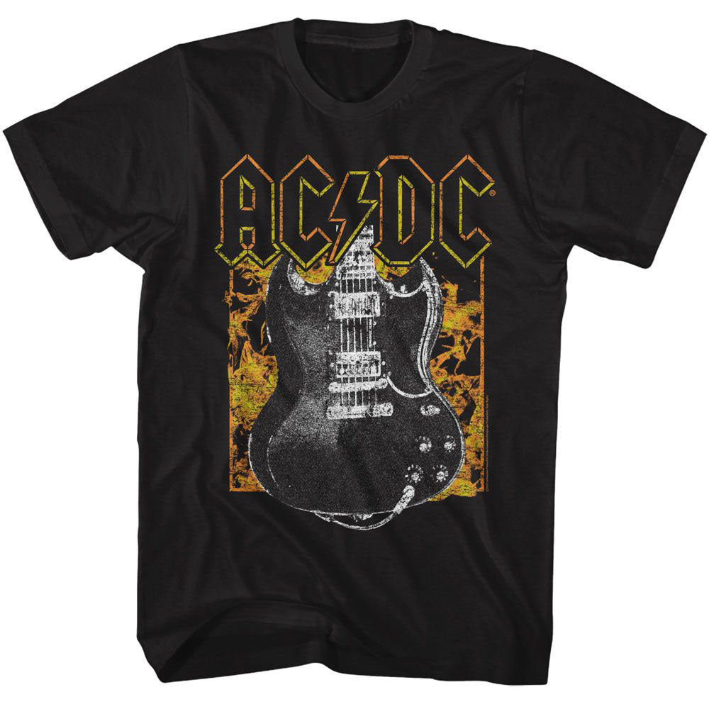 AC/DC AC/DC Fire And Guitar T-shirt