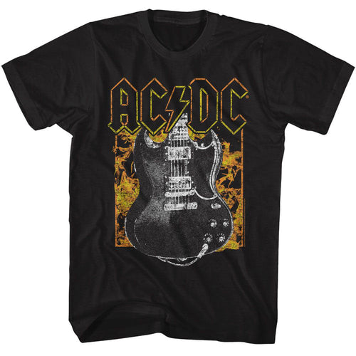 AC/DC AC/DC Fire And Guitar T-shirt