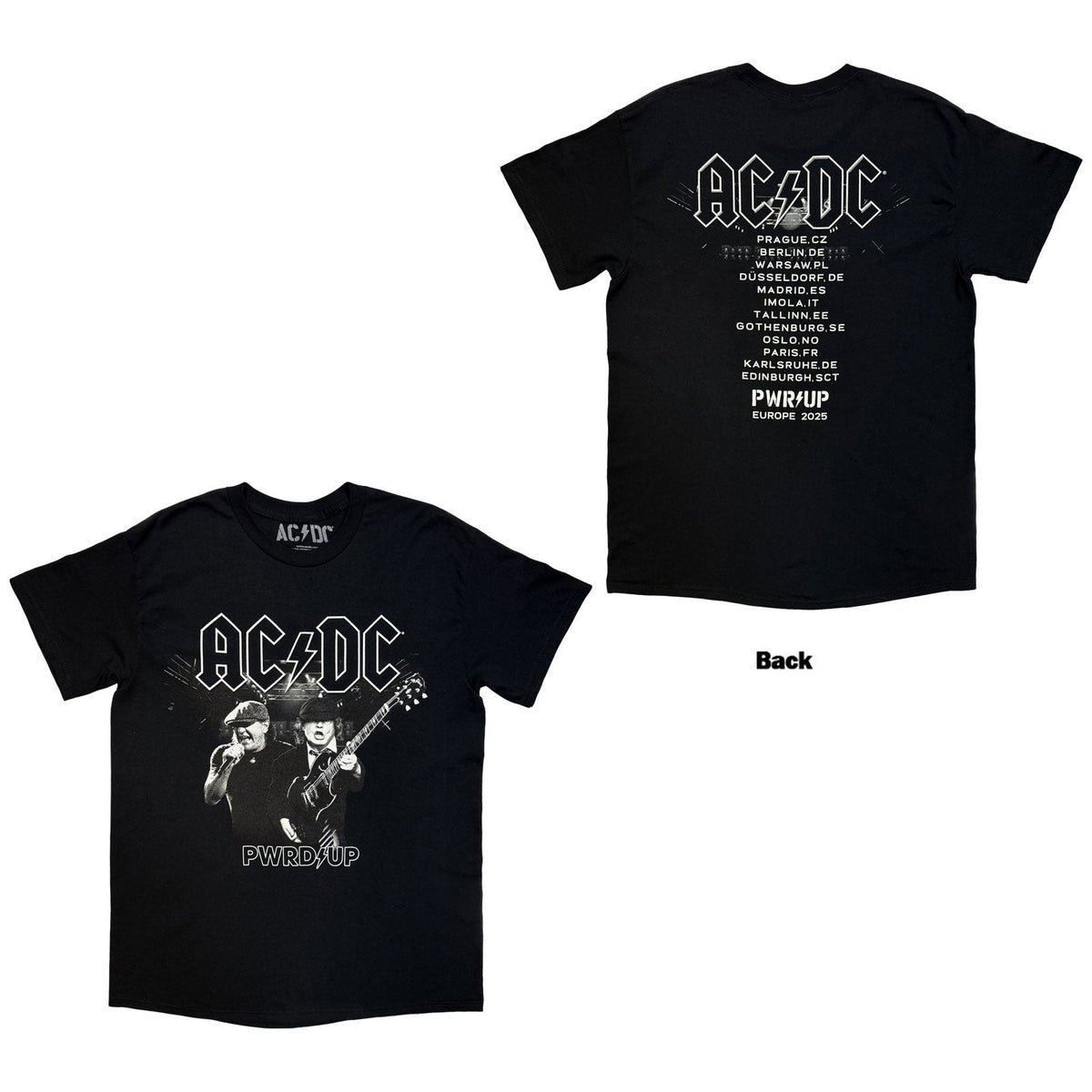 AC/DC B&w Photo North American Tour '25 T-shirt