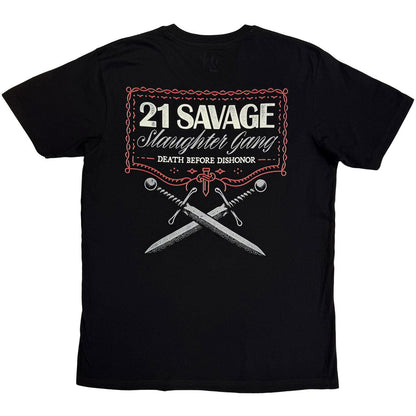 21 Savage Death Before Dishonor Daggers T-shirt
