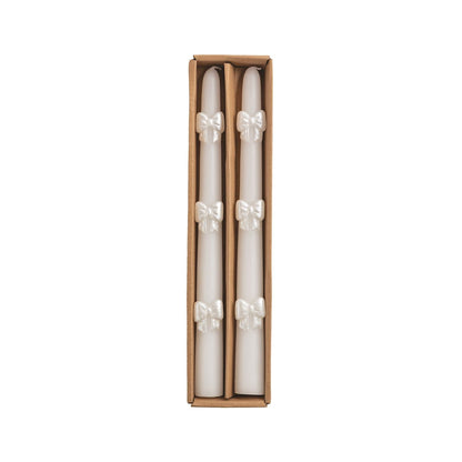 Bow taper candles