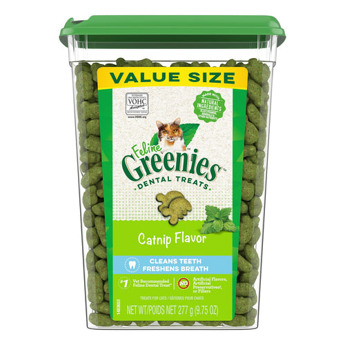 Greenies - Feline Catnip Flavour Dental Treats For Cats 277 Gm
