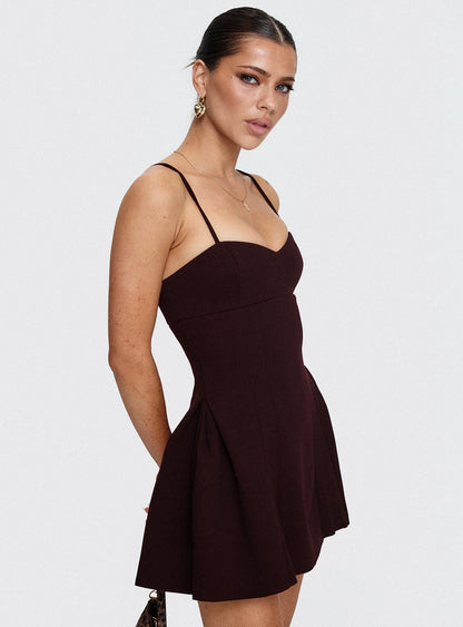 Abdul Mini Dress Wine