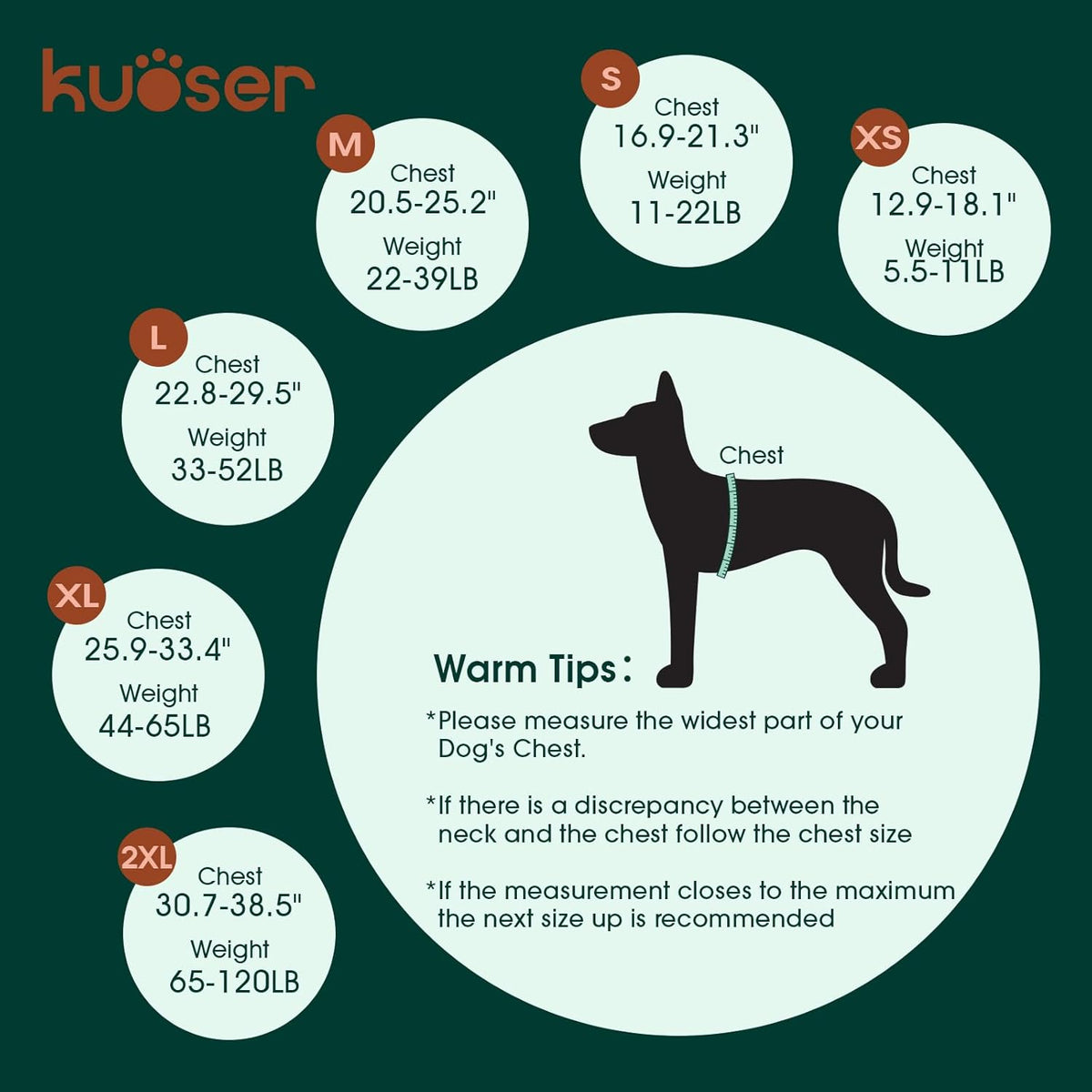 Kuoser - Dog Life Jacket with Reflective Stripes (Yellow)