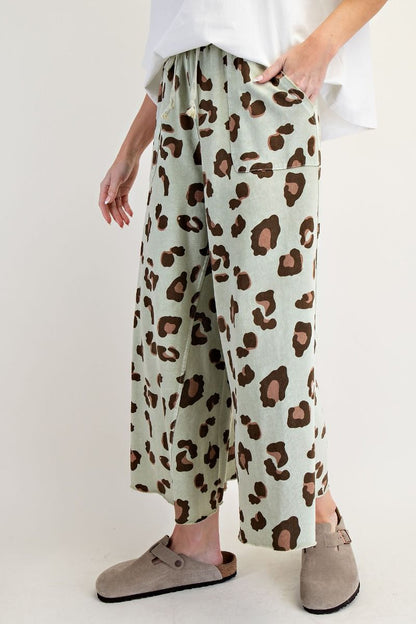 Animal printed washed paint
