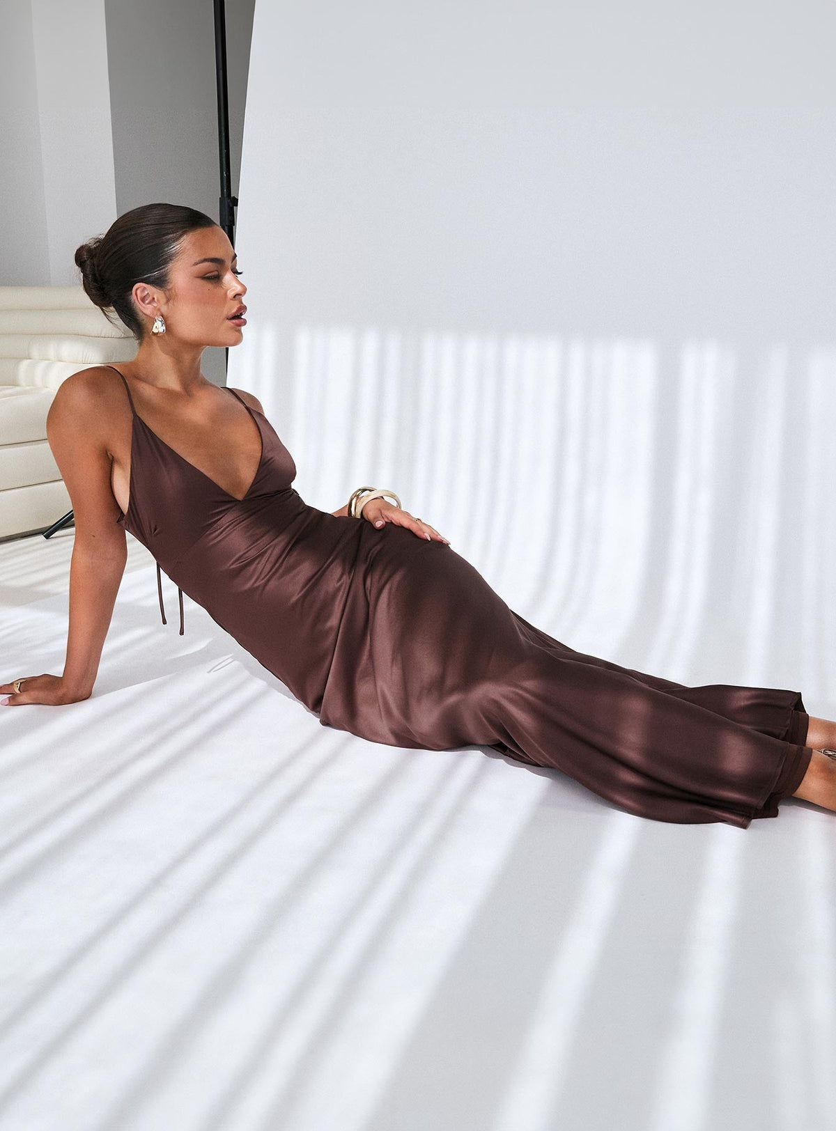 Angels Only Maxi Dress Chocolate