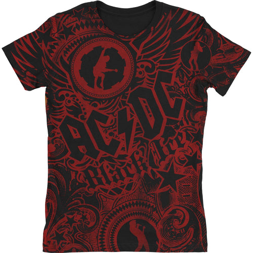 AC/DC Girls Got Rhythm Juniors Long Length Junior Top