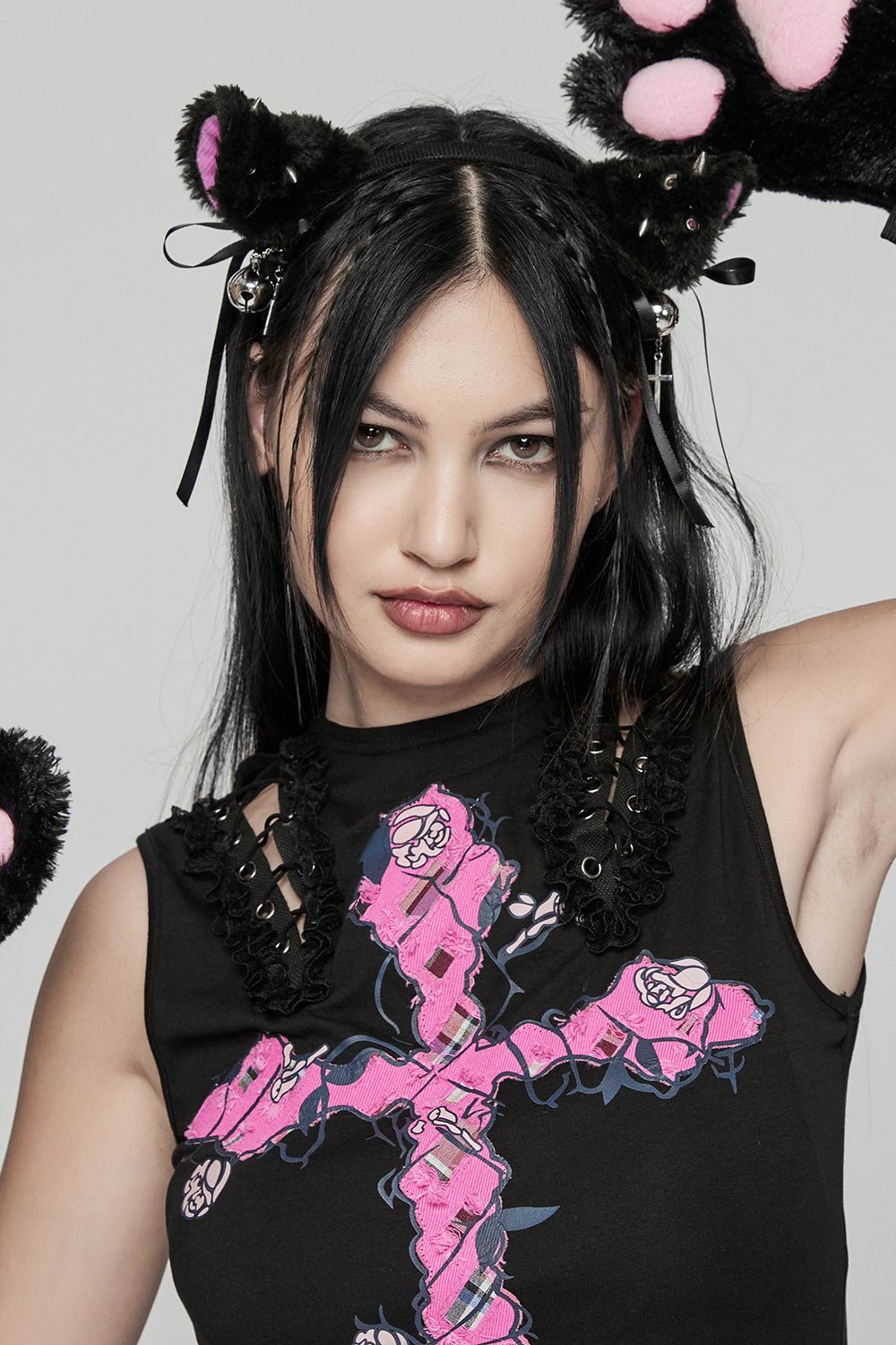 9 Lives Cat Ear Headband and Tail Set