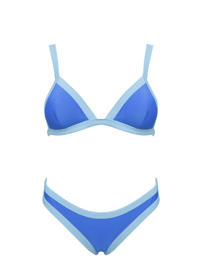 Amiri Contrast High Side Bikini Bottoms Blue