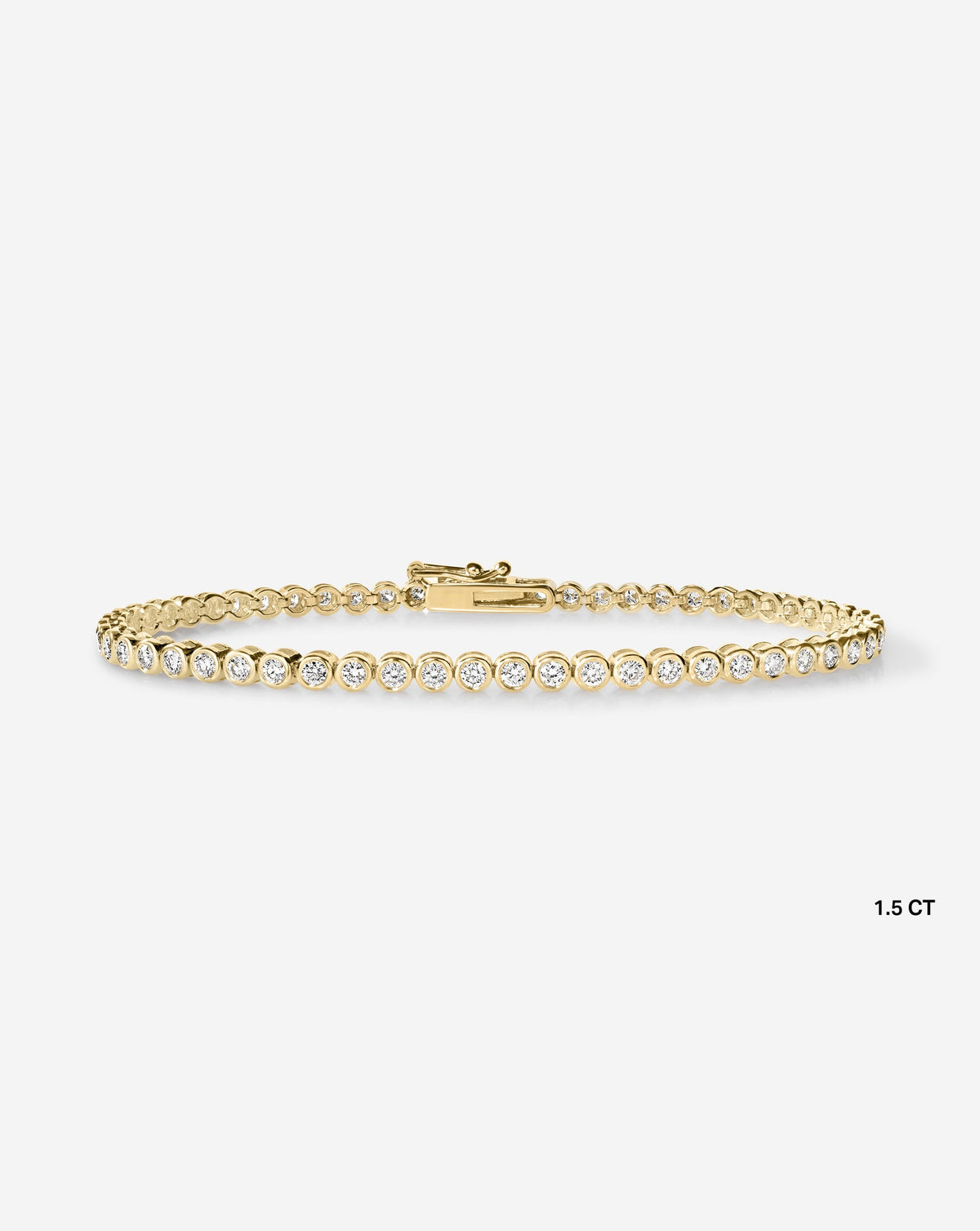 Bezel Diamond Tennis Bracelet