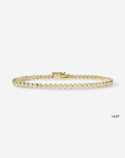 Bezel Diamond Tennis Bracelet