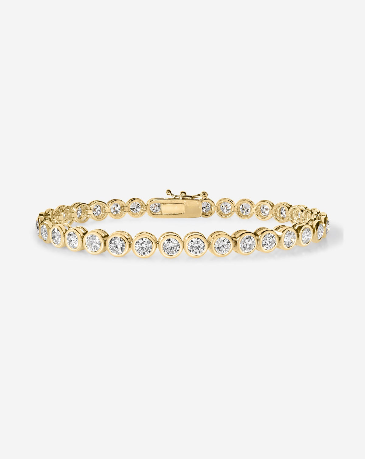 Bezel Diamond Tennis Bracelet