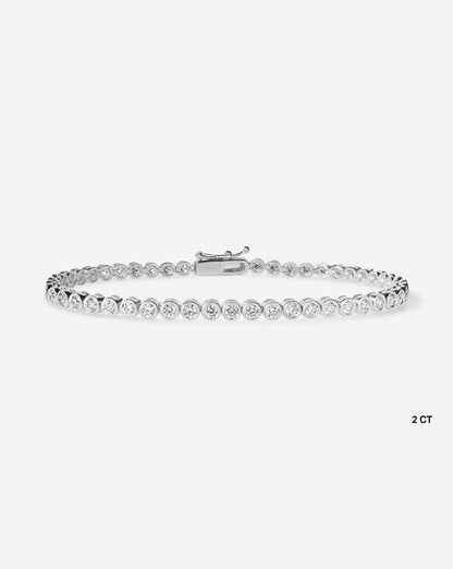 Bezel Diamond Tennis Bracelet
