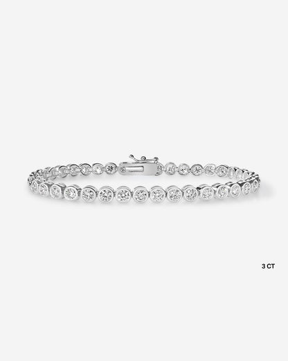 Bezel Diamond Tennis Bracelet