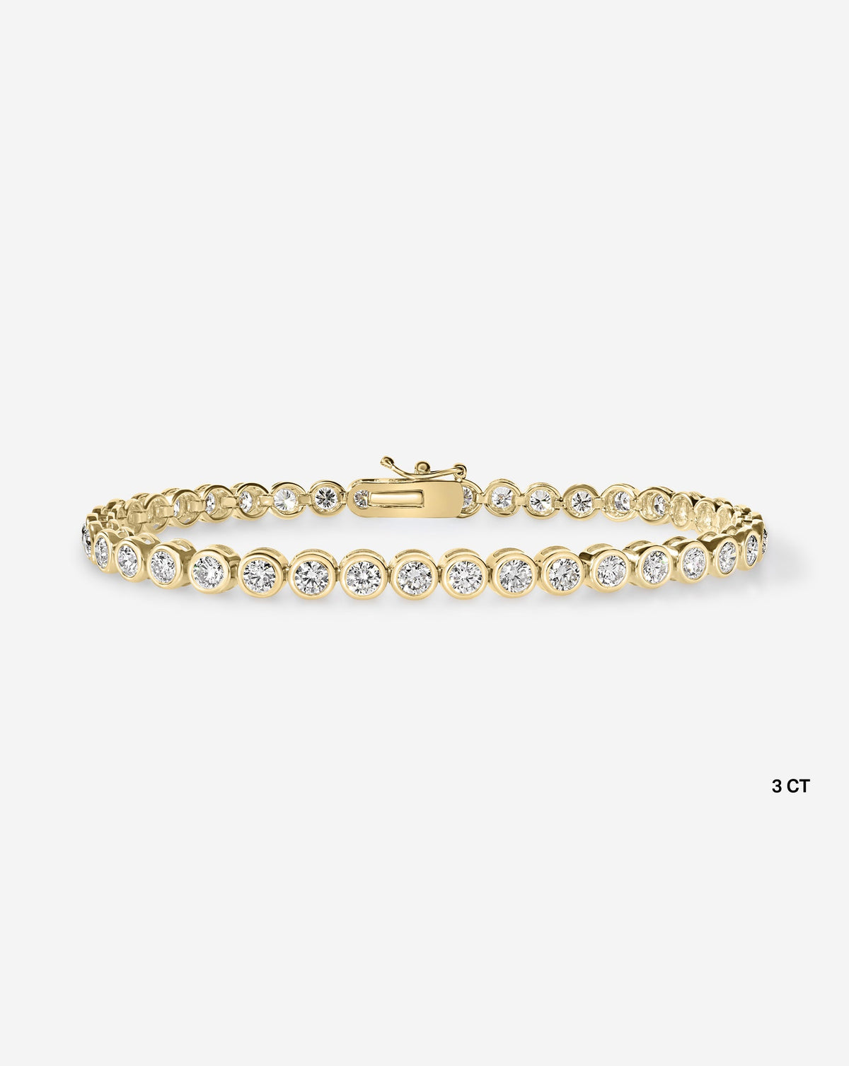 Bezel Diamond Tennis Bracelet