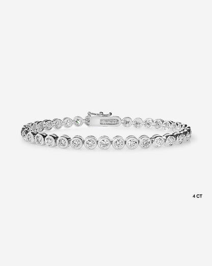 Bezel Diamond Tennis Bracelet