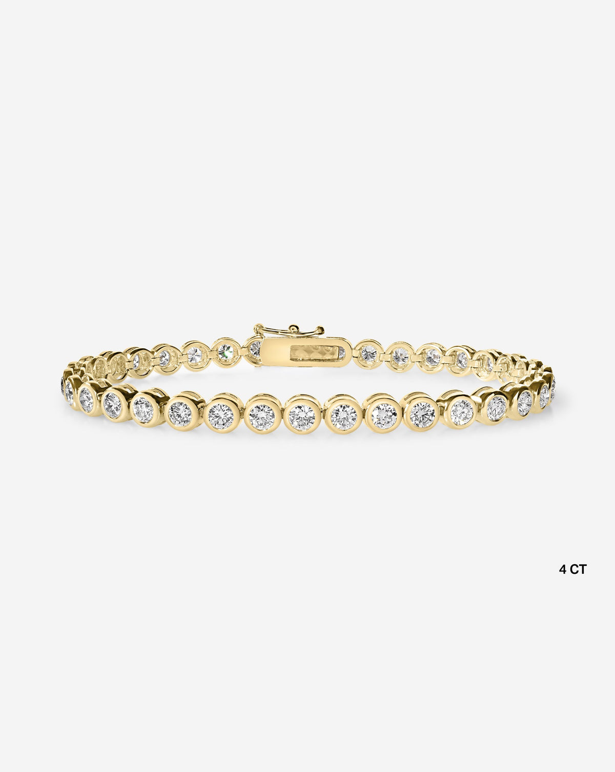 Bezel Diamond Tennis Bracelet