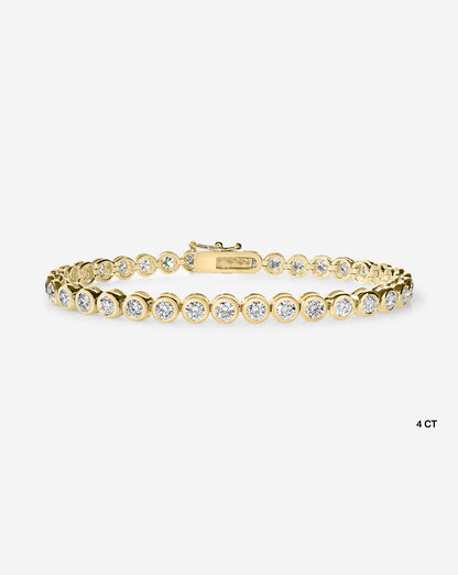 Bezel Diamond Tennis Bracelet
