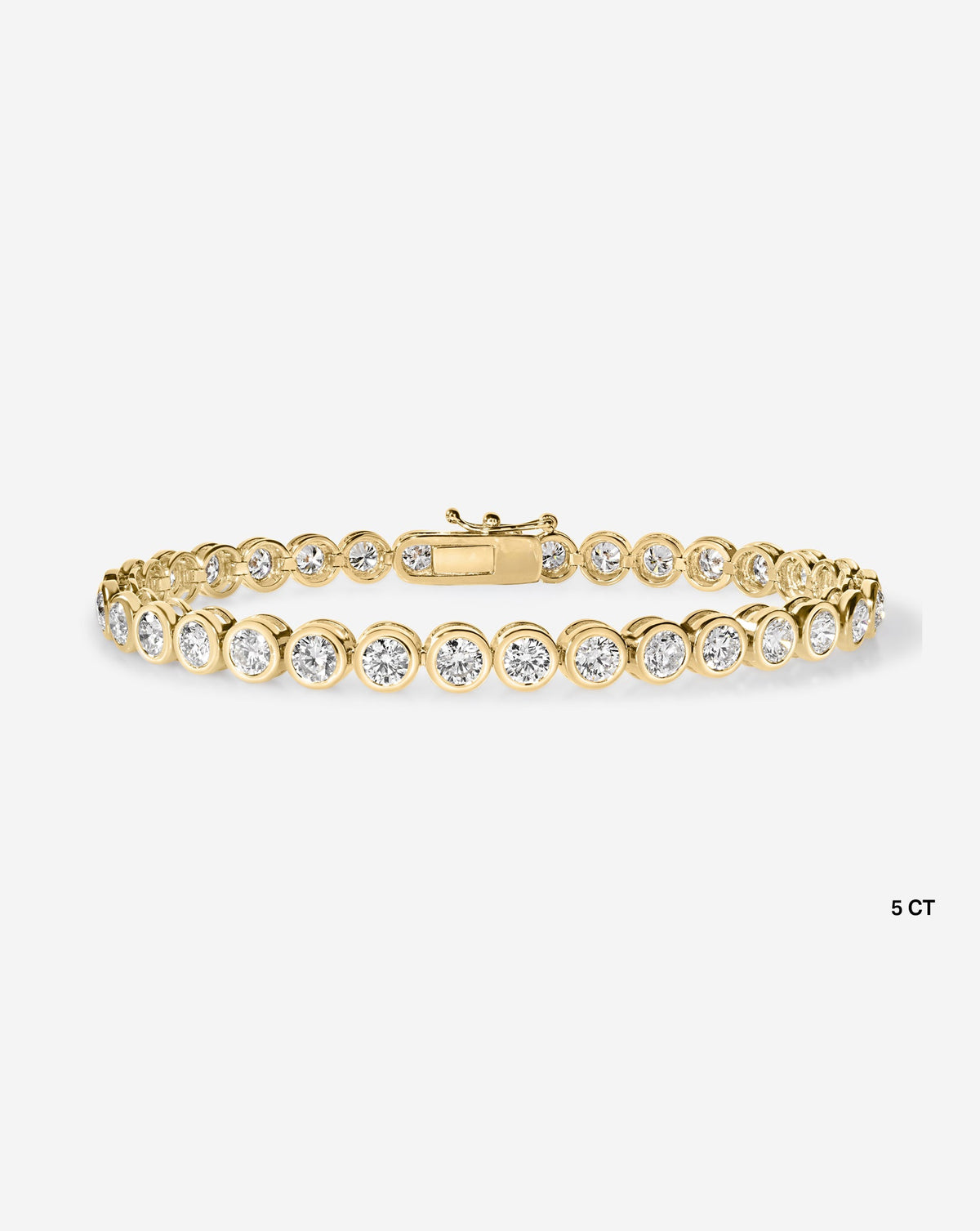 Bezel Diamond Tennis Bracelet