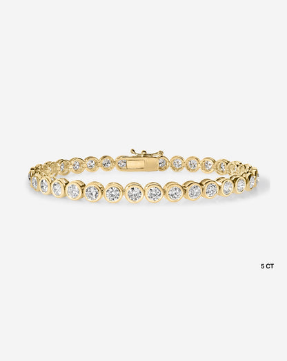 Bezel Diamond Tennis Bracelet