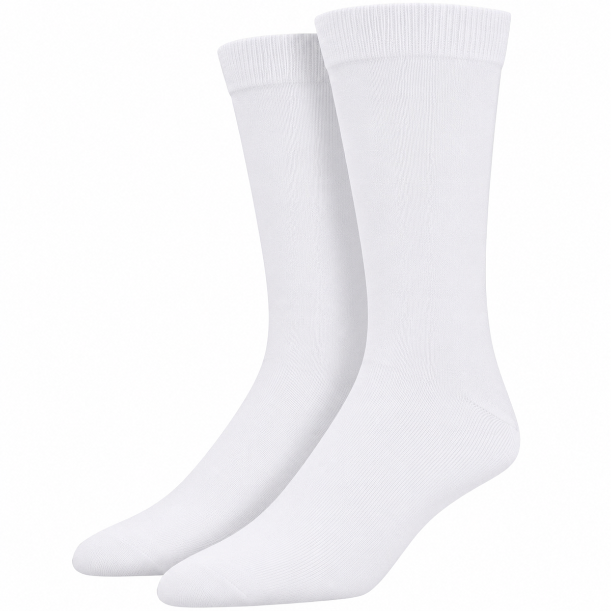 1 Pair Bamboo Derived Loose Top Socks Diabetic Style Comfort Circulation White