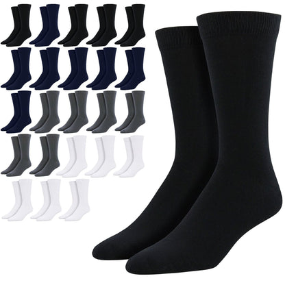 24 Pairs Bamboo Derived Loose Top Socks Diabetic Comfort Circulation Assorted