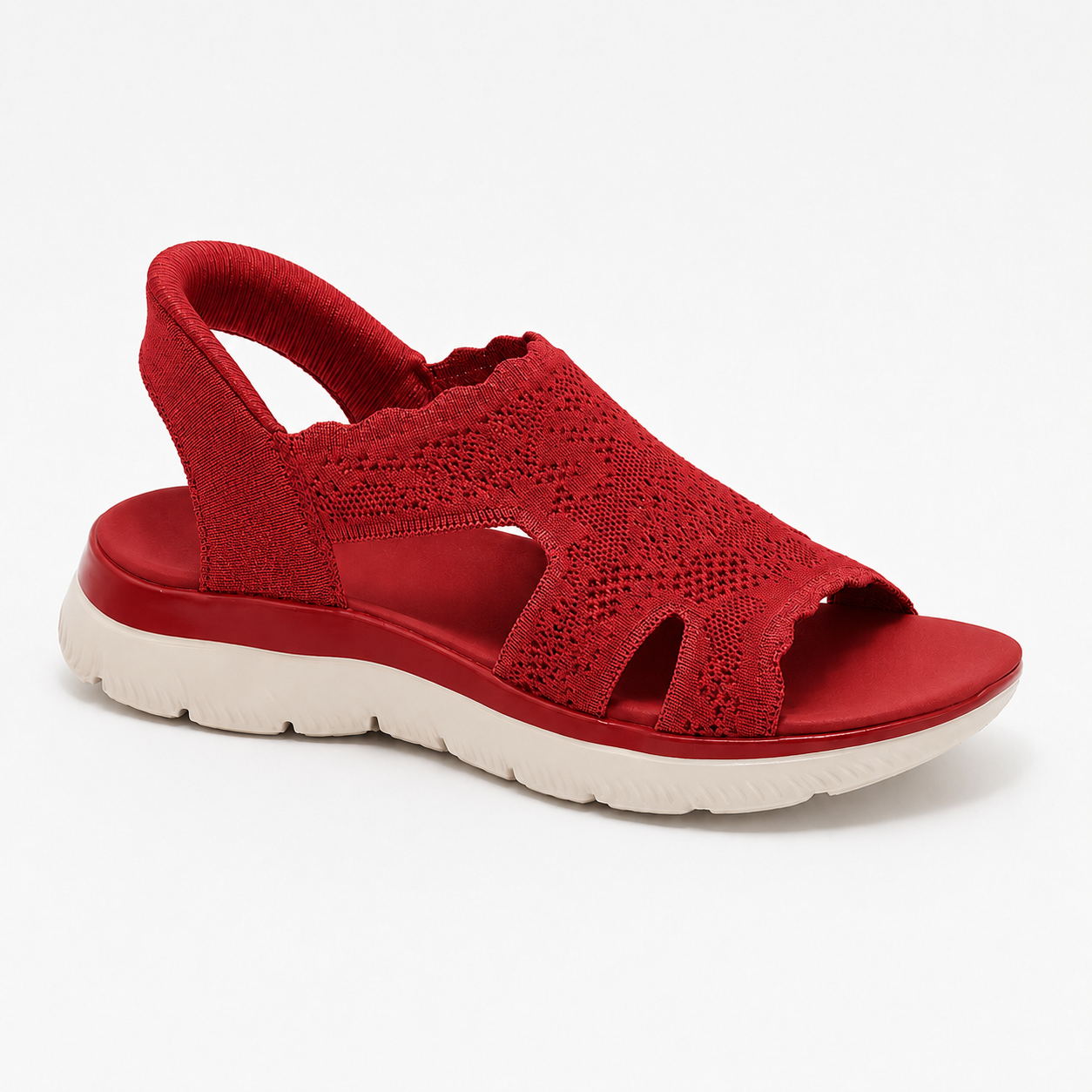 💝 50% OFF Today Only! ⭐ Slip-ins™ Summits Crochet Knit Sandals – Lightweight Comfort for Everyday Walks