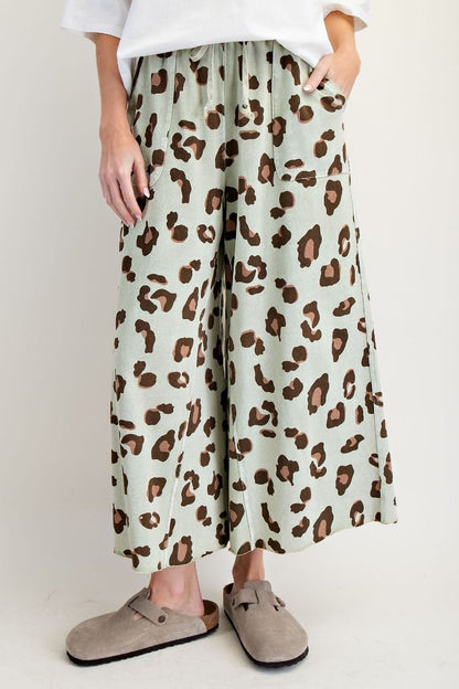 Animal printed washed paint
