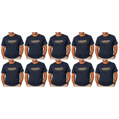 10X Adult Australia Wildlife T Shirt Bulk Pack Navy Blue 100 Cotton Souvenir Gift Top