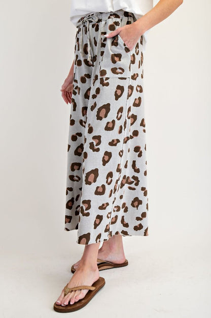 Animal printed washed paint