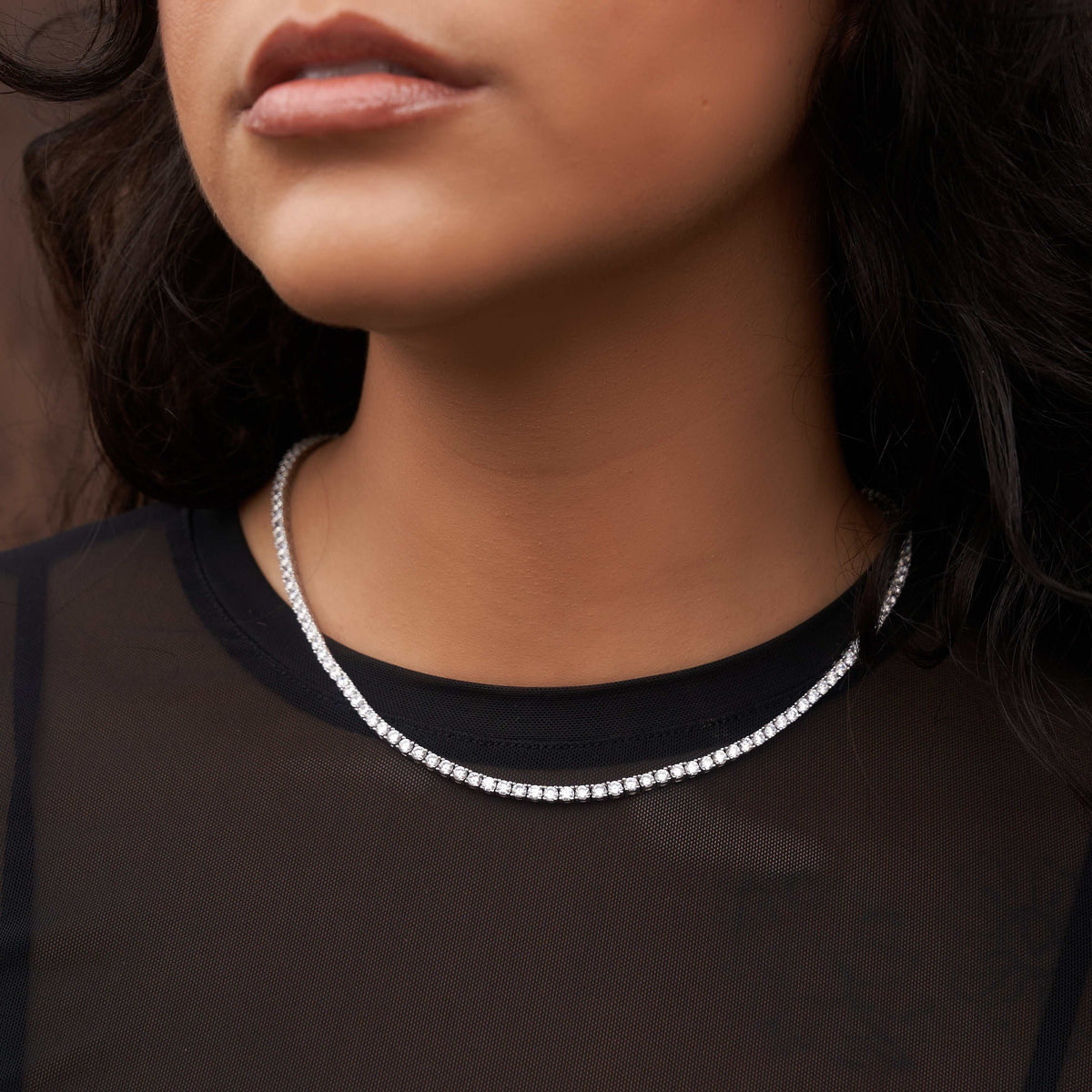 3mm Tennis Necklace