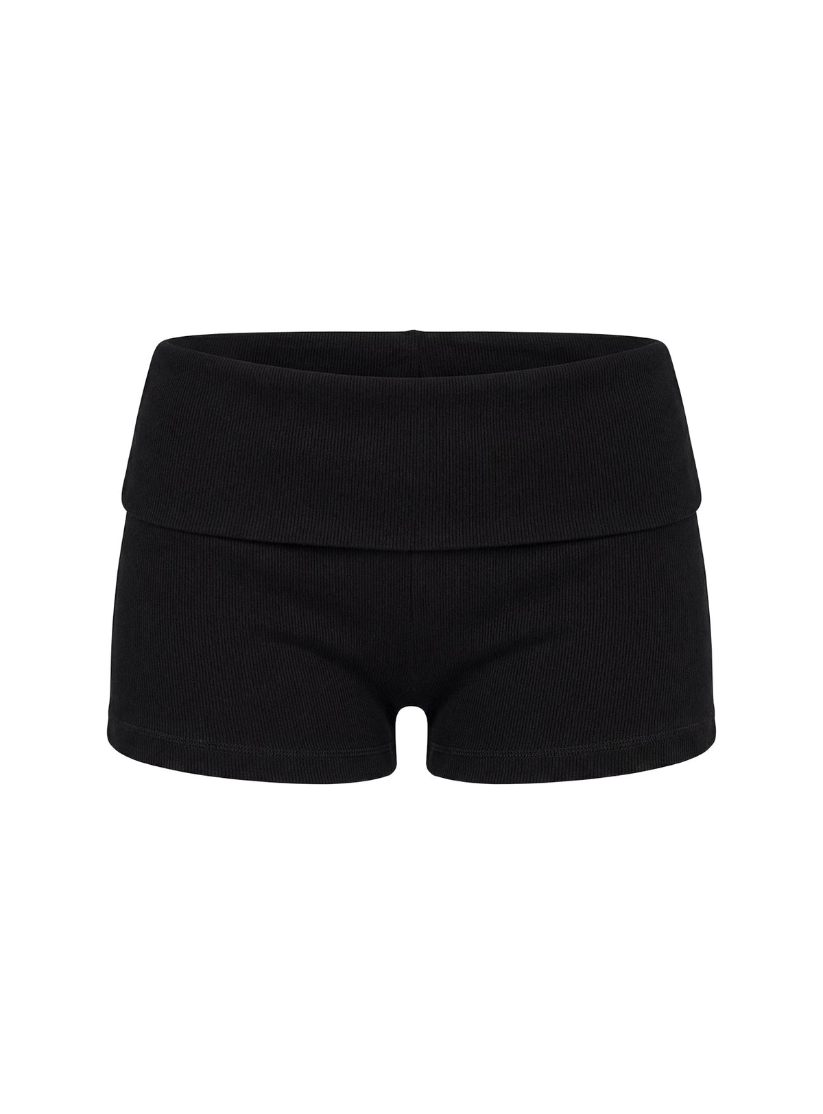 Baseline Low Rise Rib Shorts Black