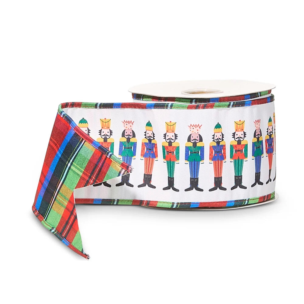 4”x10 yards nutcracker ribbon